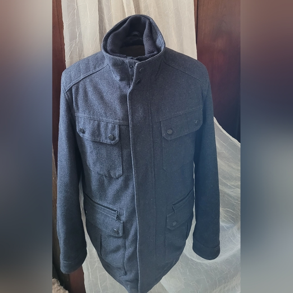 Michael Kors Wool Farm Coat Sz M - Picture 2 of 12